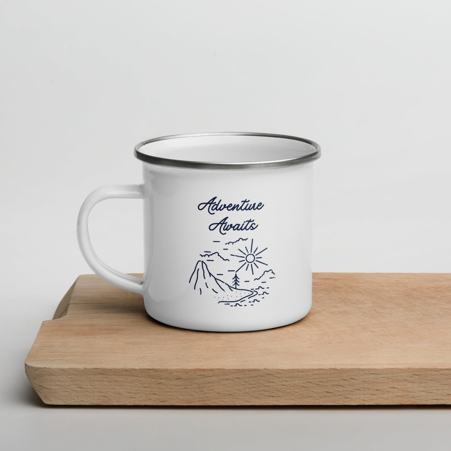 Adventure Awaits Enamel Mug - Swash Peak