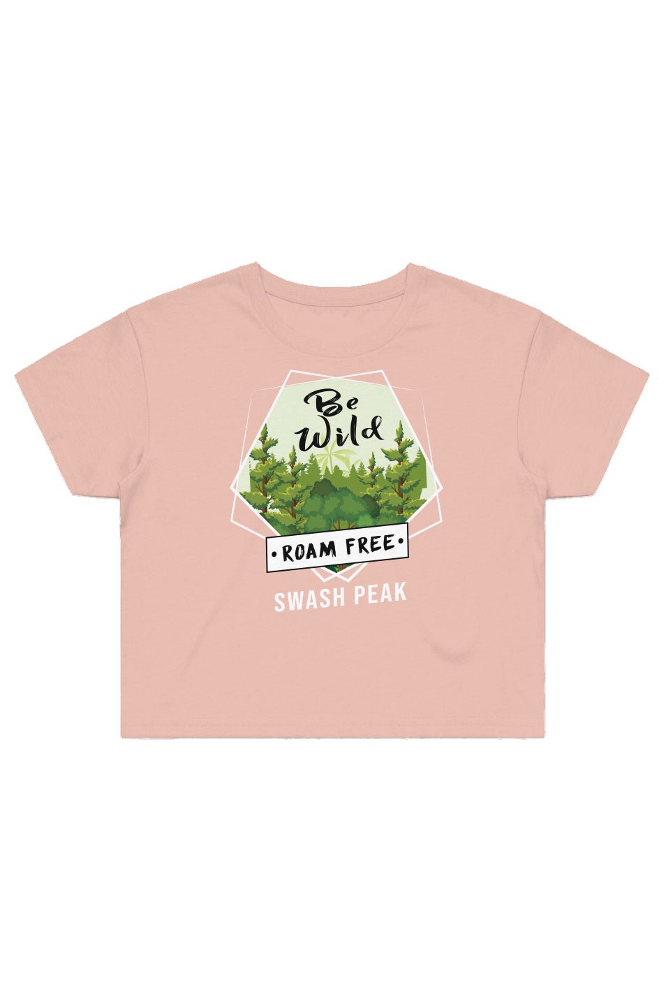 Be Wild Roam Free Cropped Tee - Swash Peak