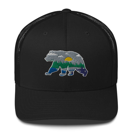 Bear Crossing Trucker Hat - Swash Peak