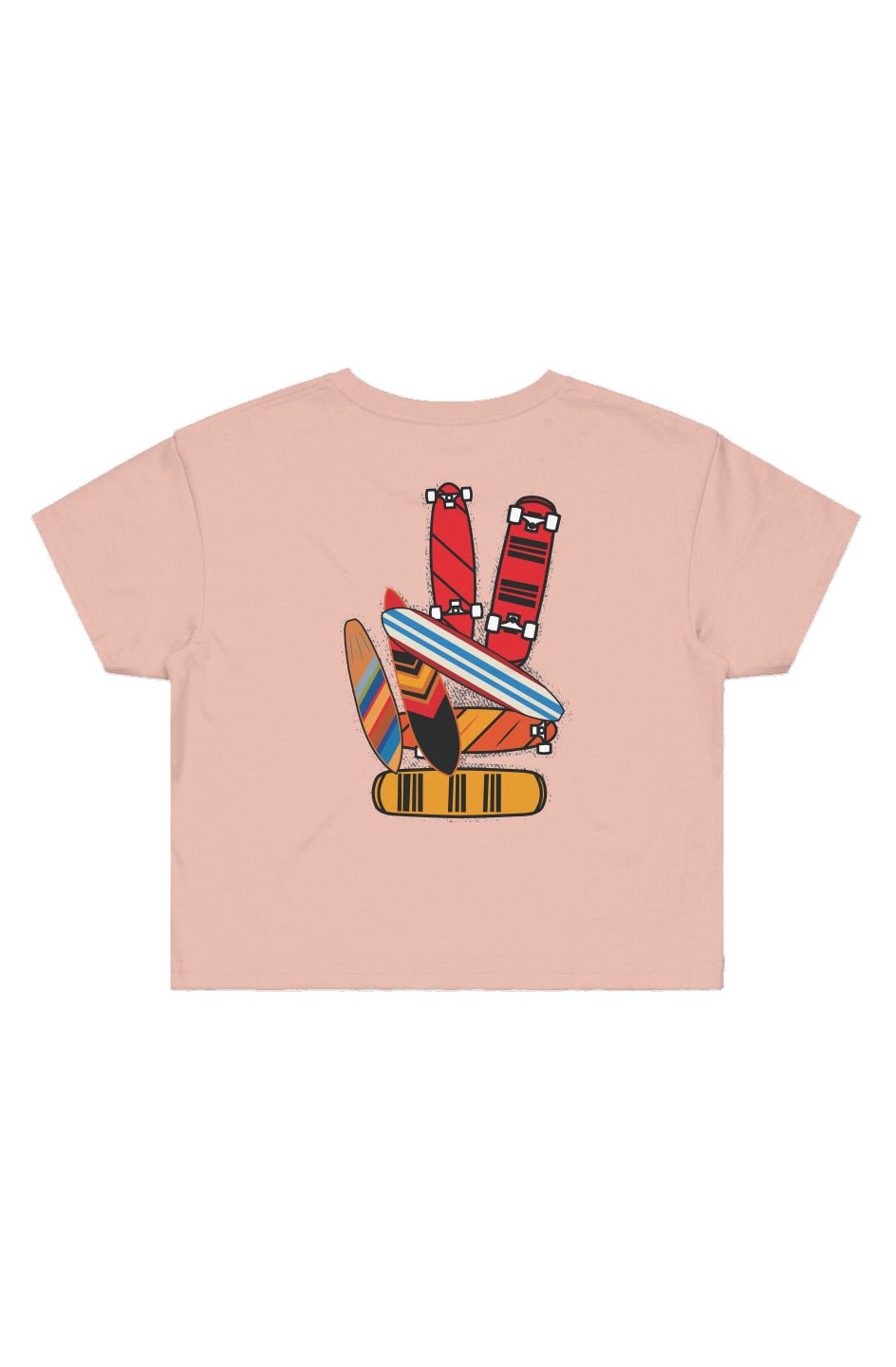 Boards of Peace Cropped Tee - Swash Peak