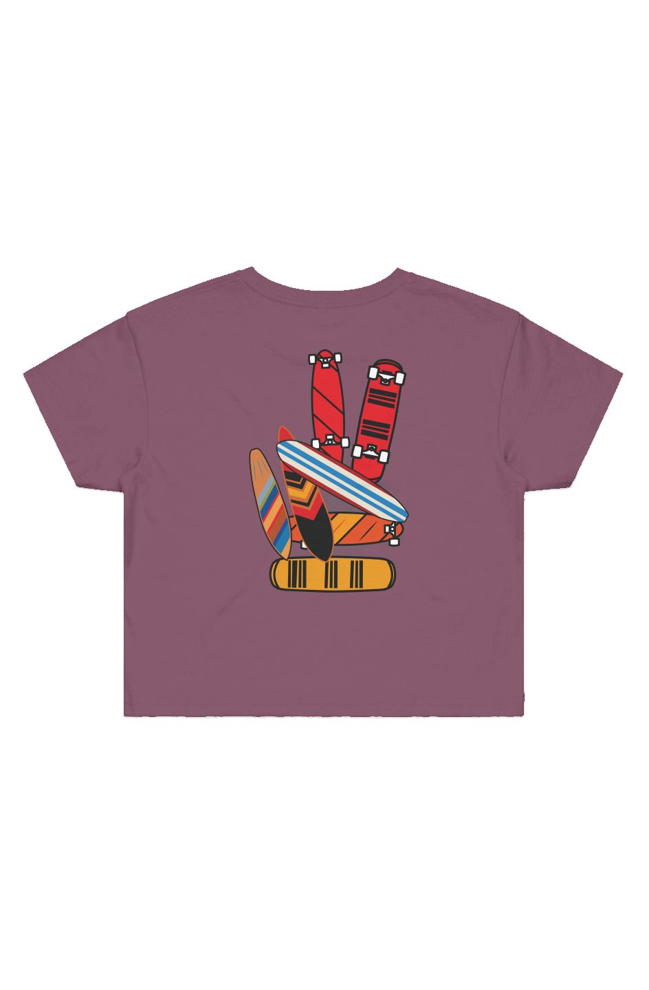 Boards of Peace Cropped Tee - Swash Peak