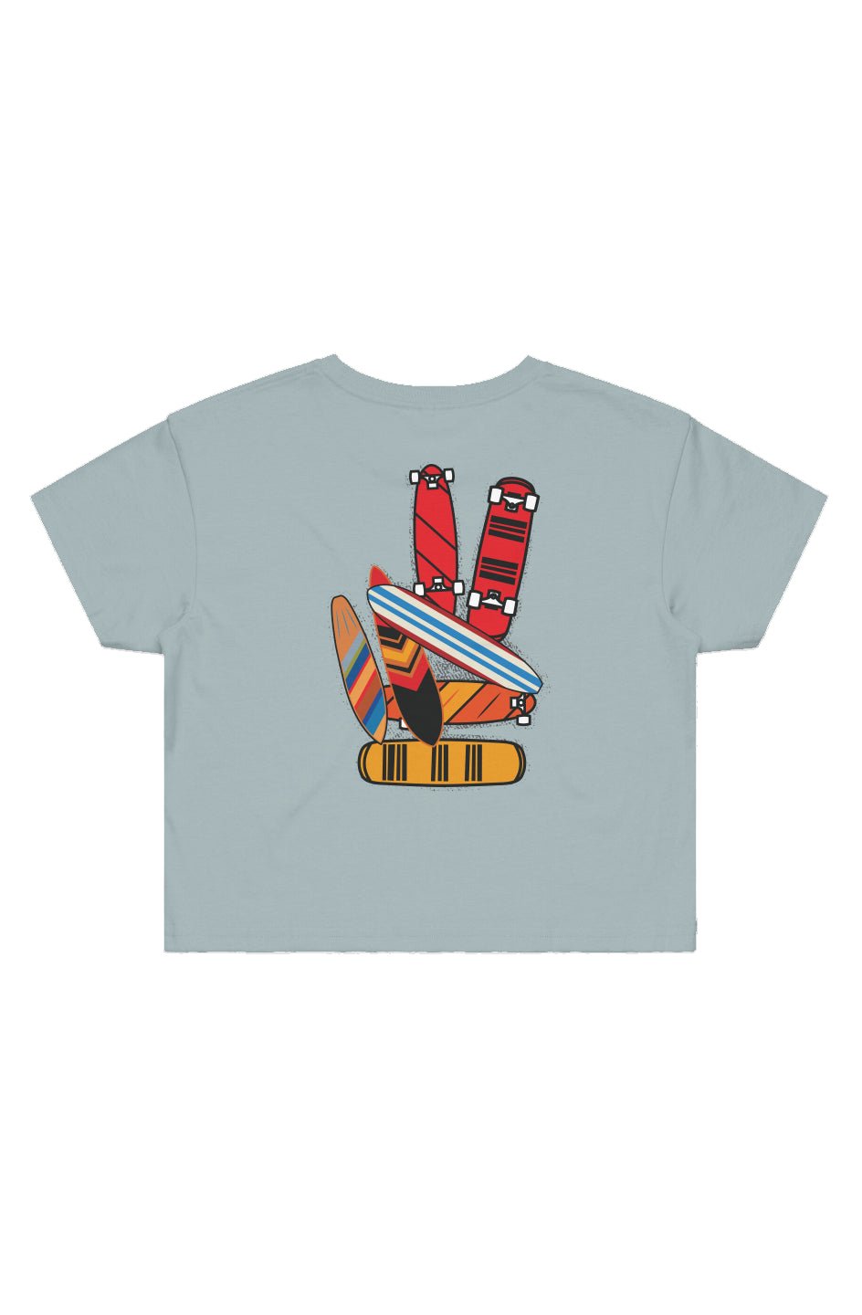 Boards of Peace Cropped Tee - Swash Peak