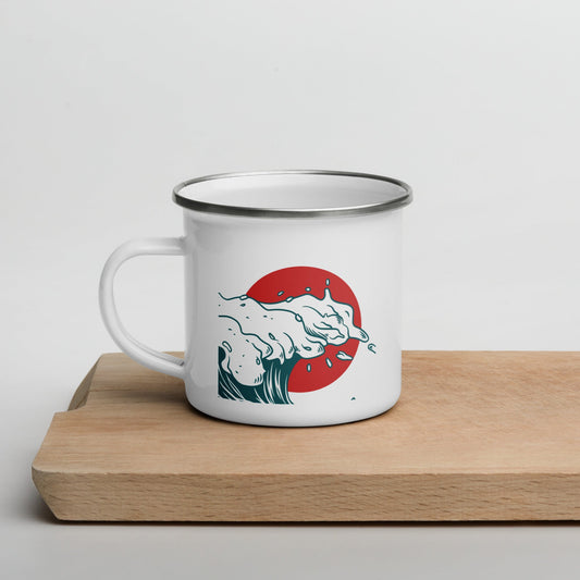 Catch the Wave Enamel Mug - Swash Peak