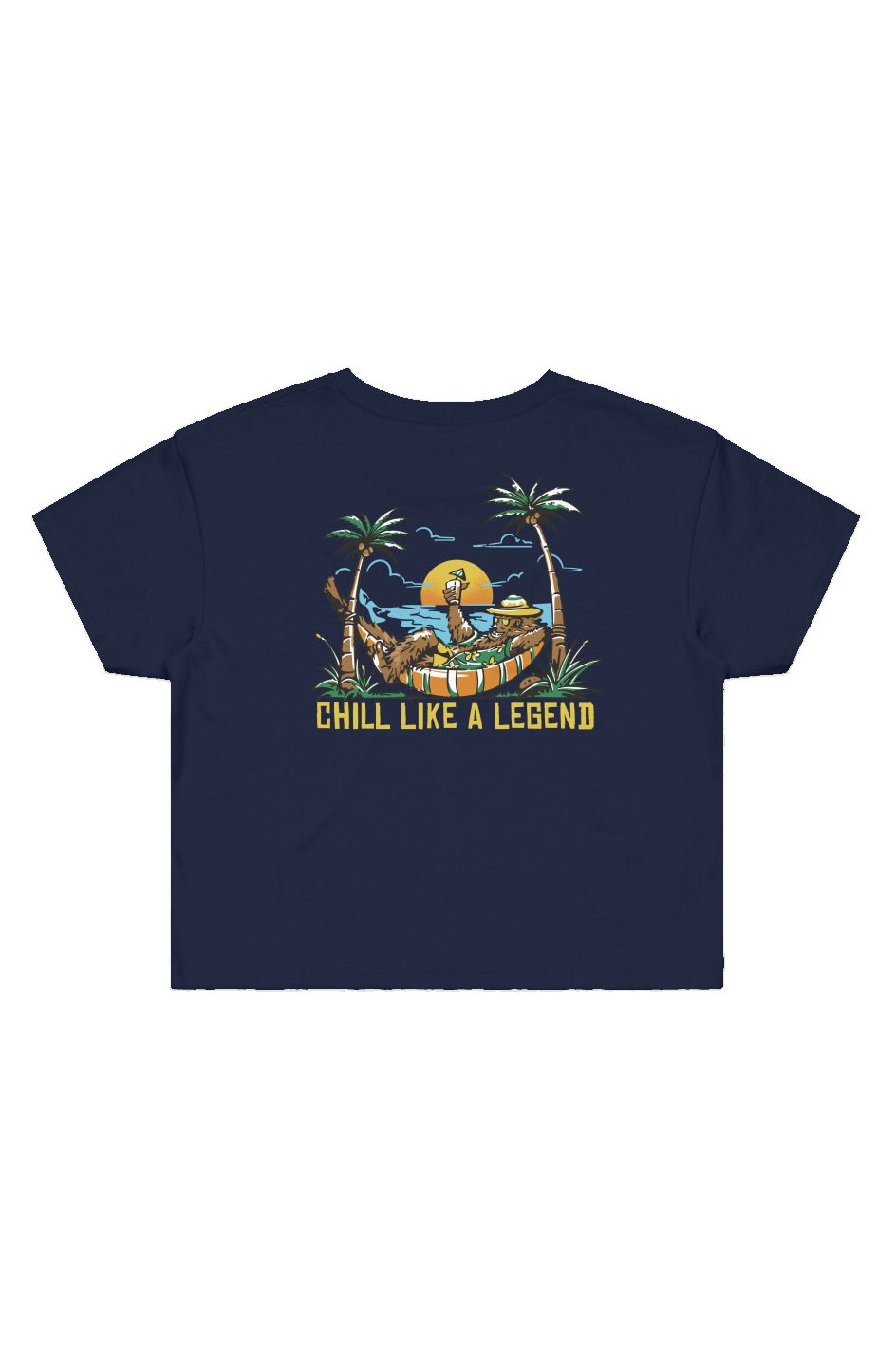 Chill Like a Legend Cropped Tee - Swash Peak