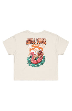Chill Vibes Only Cropped Tee - Swash Peak