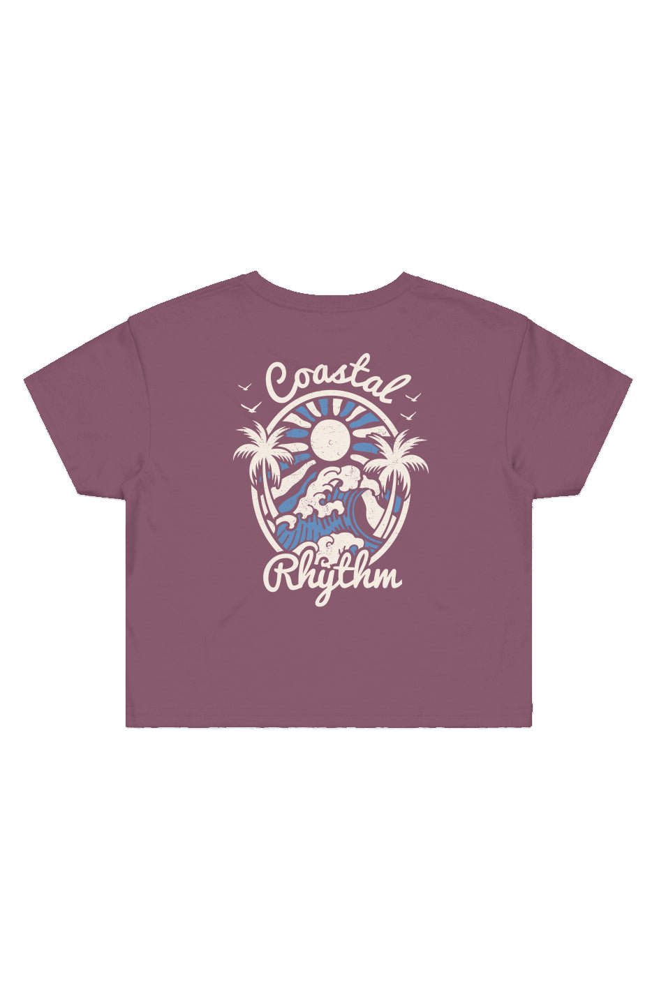 Coastal Rhythm Cropped Tee - Swash Peak
