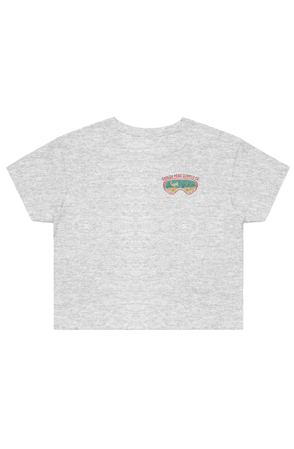 Dive Goggles Cropped Tee - Swash Peak