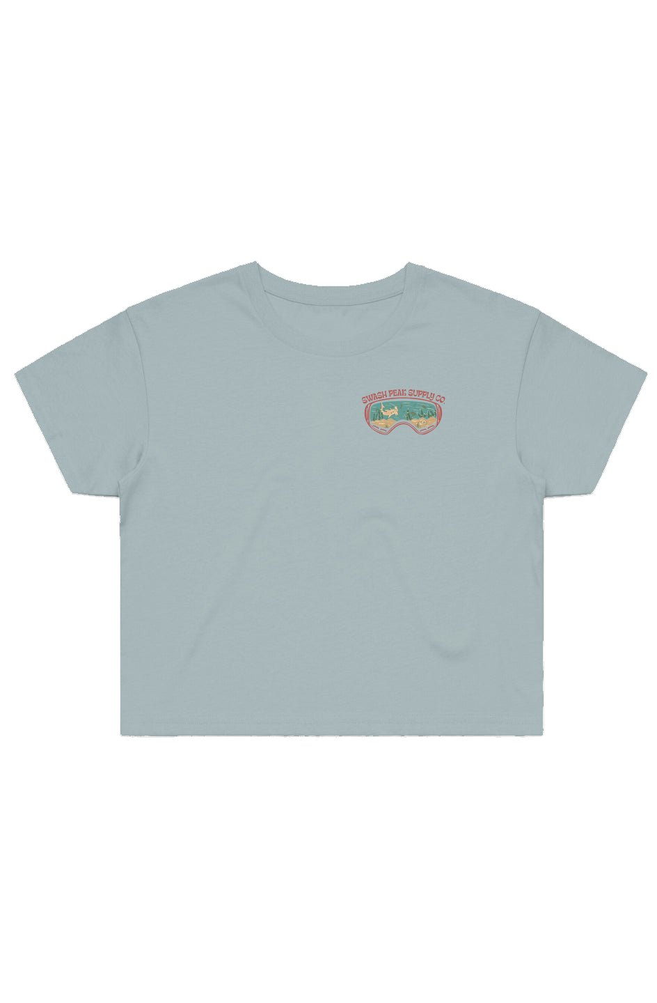 Dive Goggles Cropped Tee - Swash Peak
