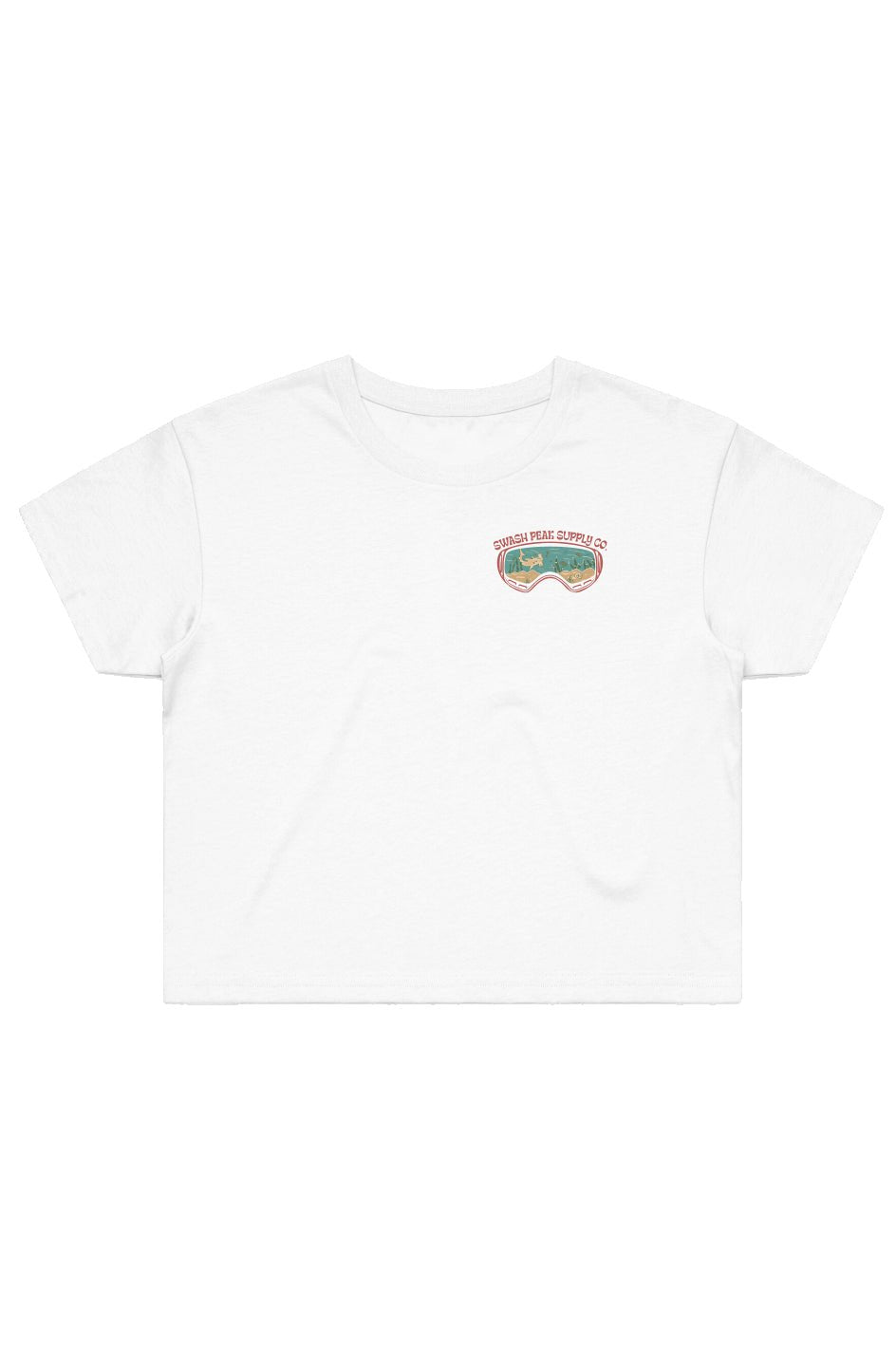 Dive Goggles Cropped Tee - Swash Peak