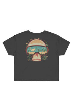 Dive Goggles Cropped Tee - Swash Peak