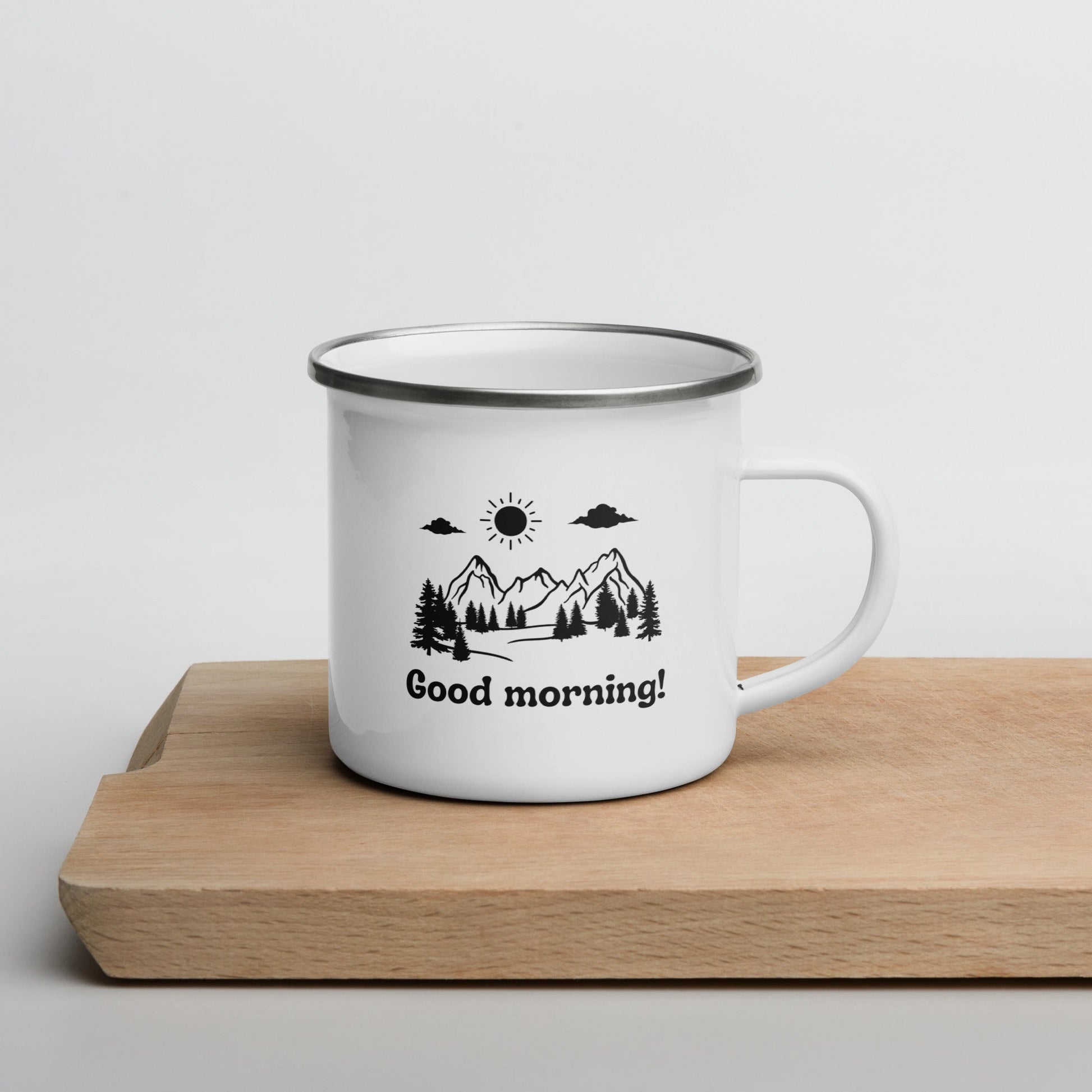 Good Morning Enamel Mug - Swash Peak