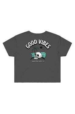 Good Vibes Cropped Tee - Swash Peak