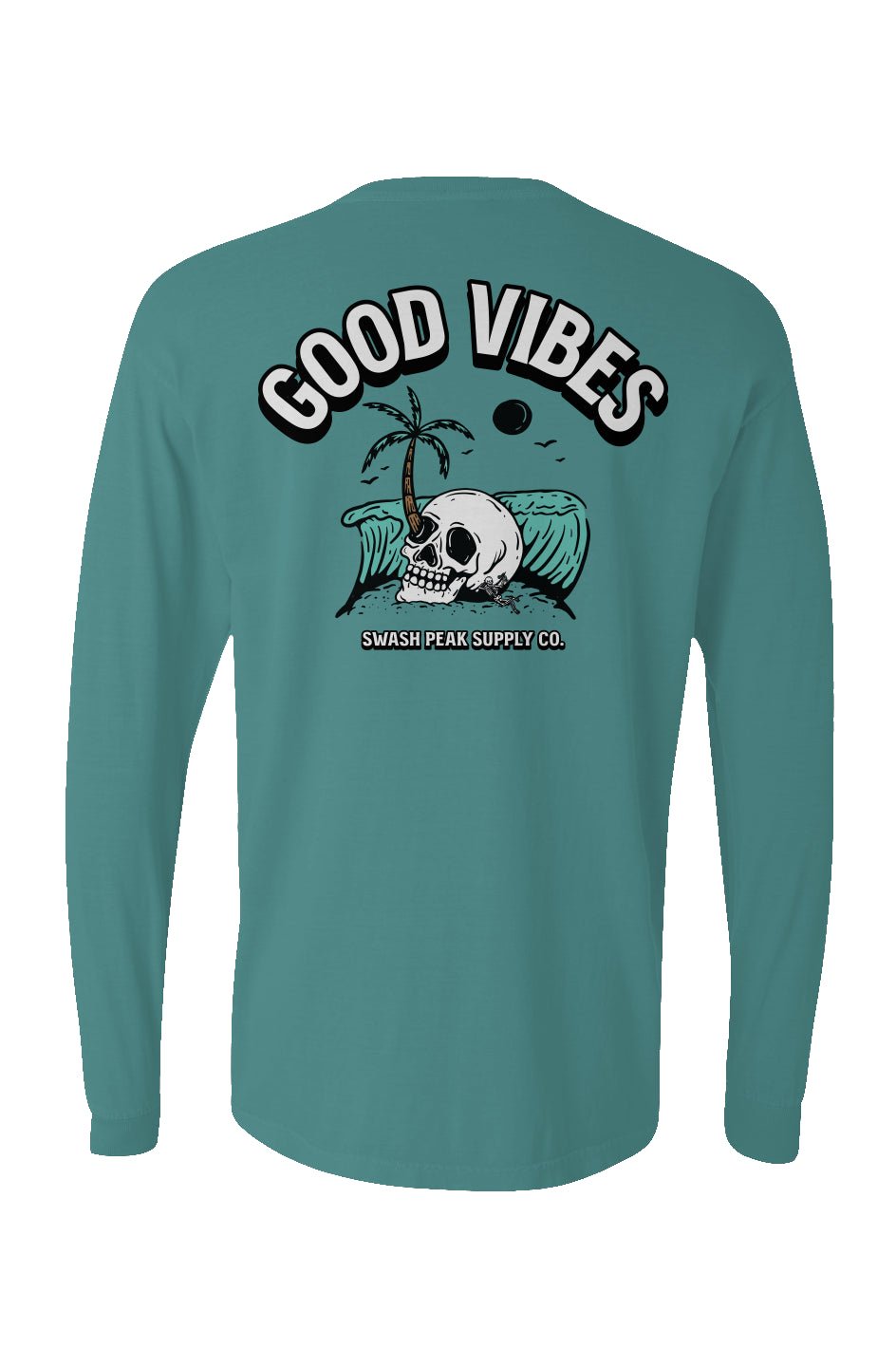 Good Vibes Long Sleeve Unisex Tee - Swash Peak
