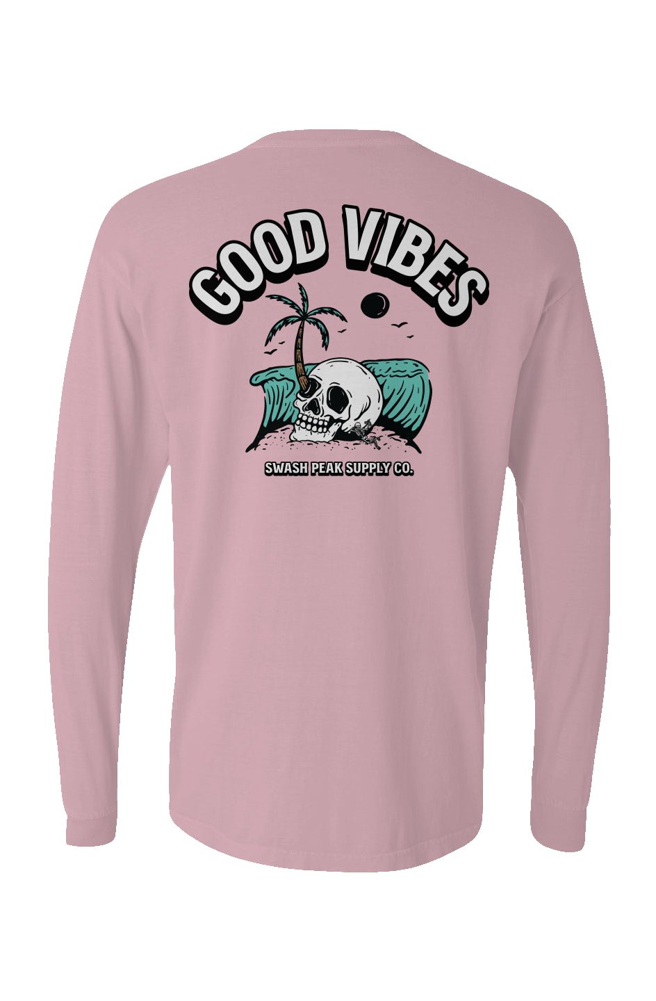 Good Vibes Long Sleeve Unisex Tee - Swash Peak