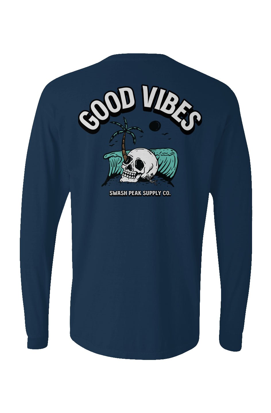 Good Vibes Long Sleeve Unisex Tee - Swash Peak