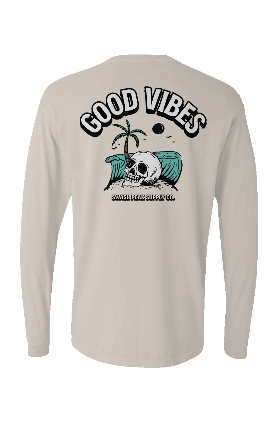 Good Vibes Long Sleeve Unisex Tee - Swash Peak