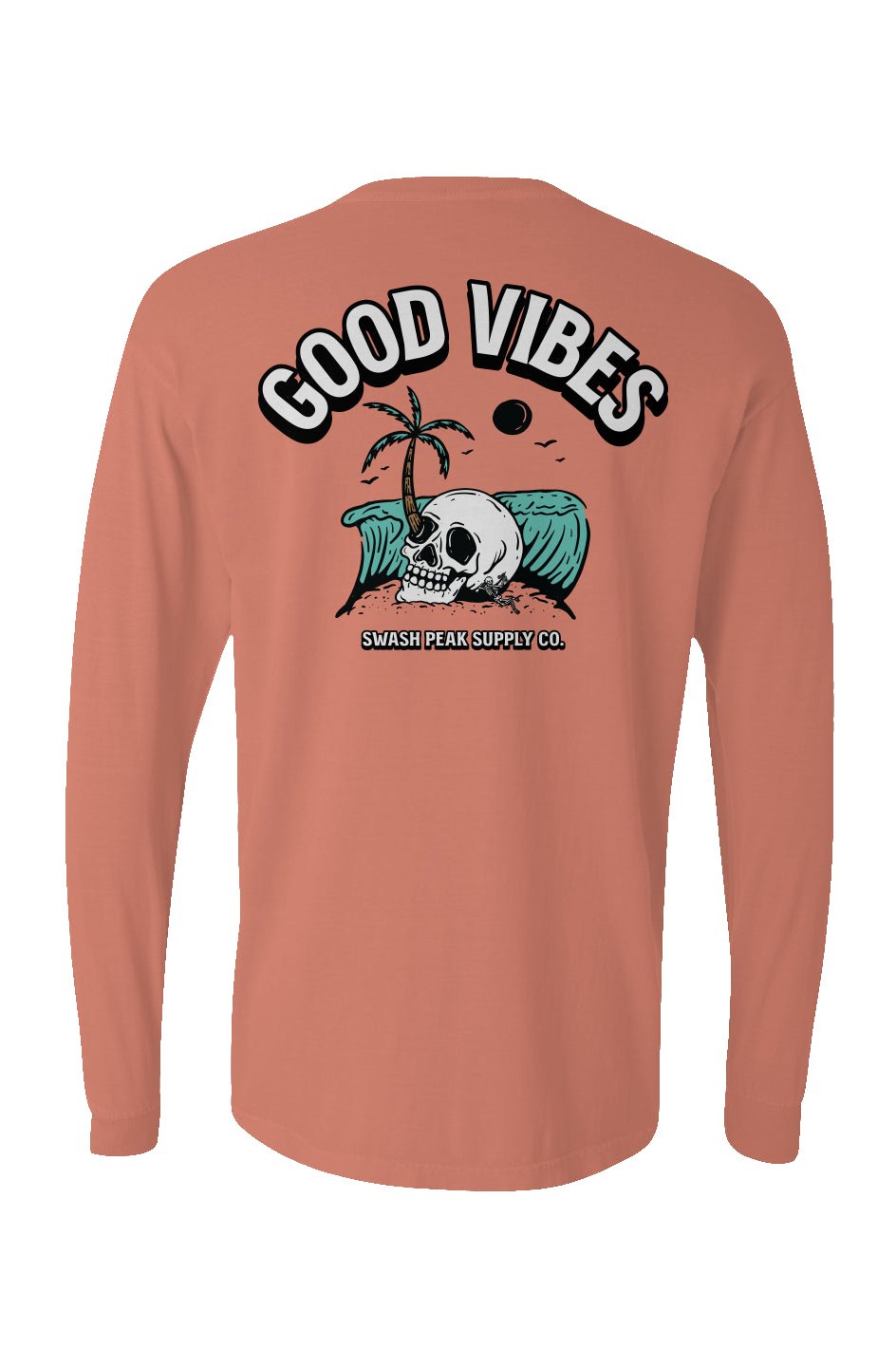 Good Vibes Long Sleeve Unisex Tee - Swash Peak