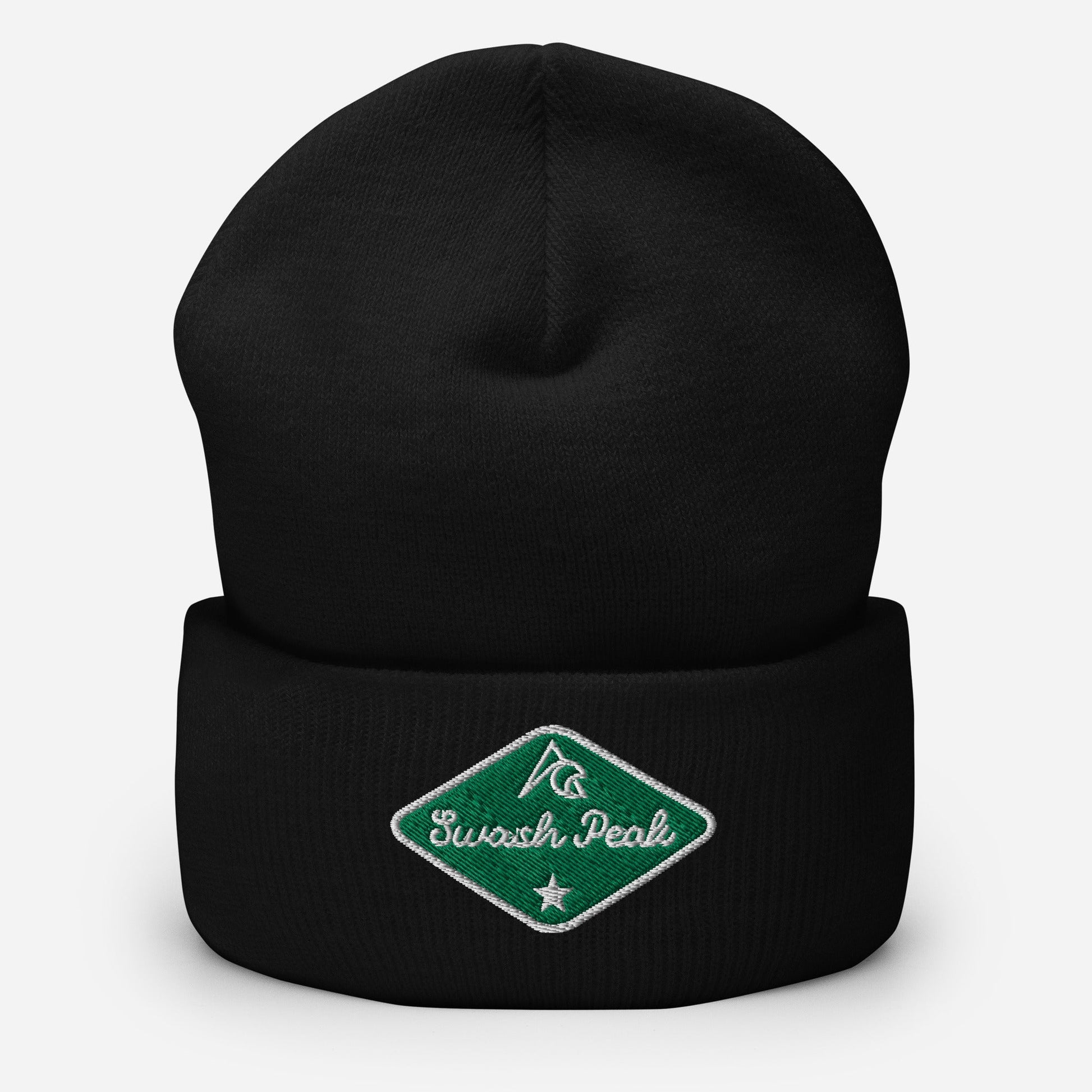 Green Back Cuffed Beanie - Swash Peak