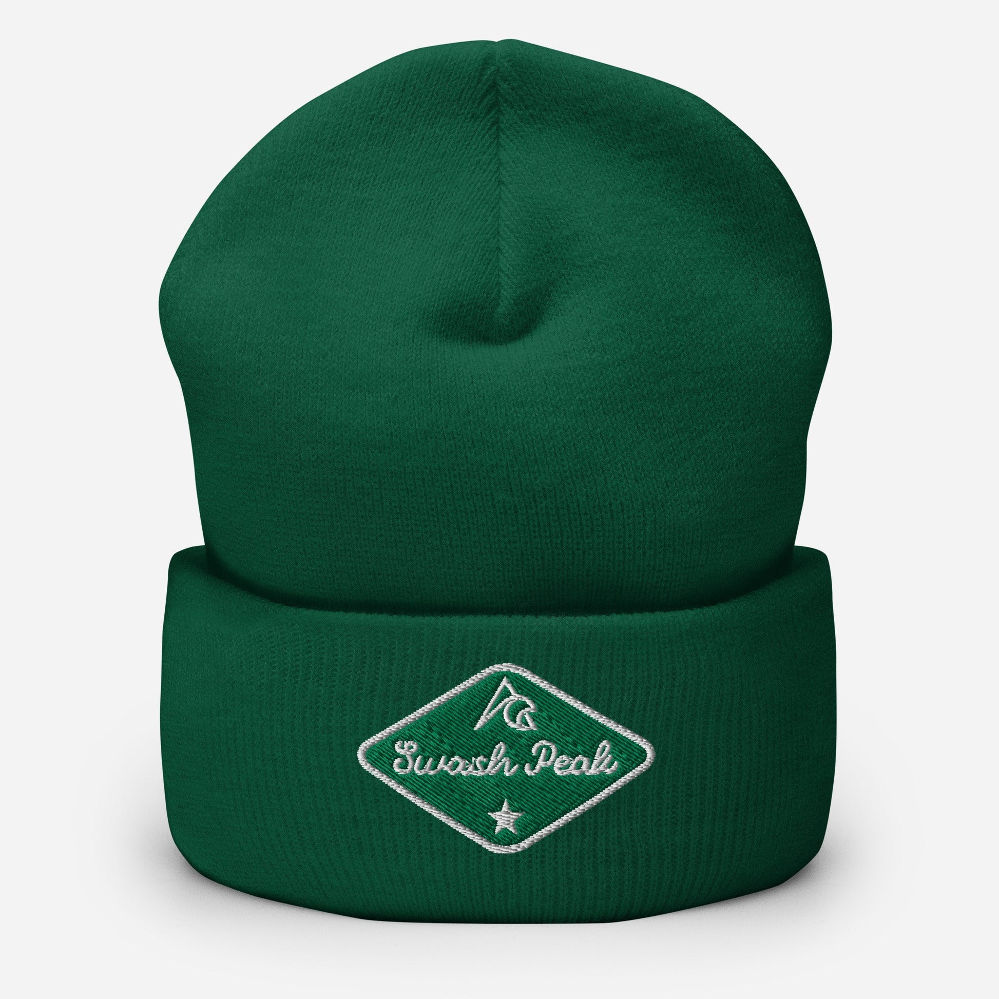 Green Back Cuffed Beanie - Swash Peak
