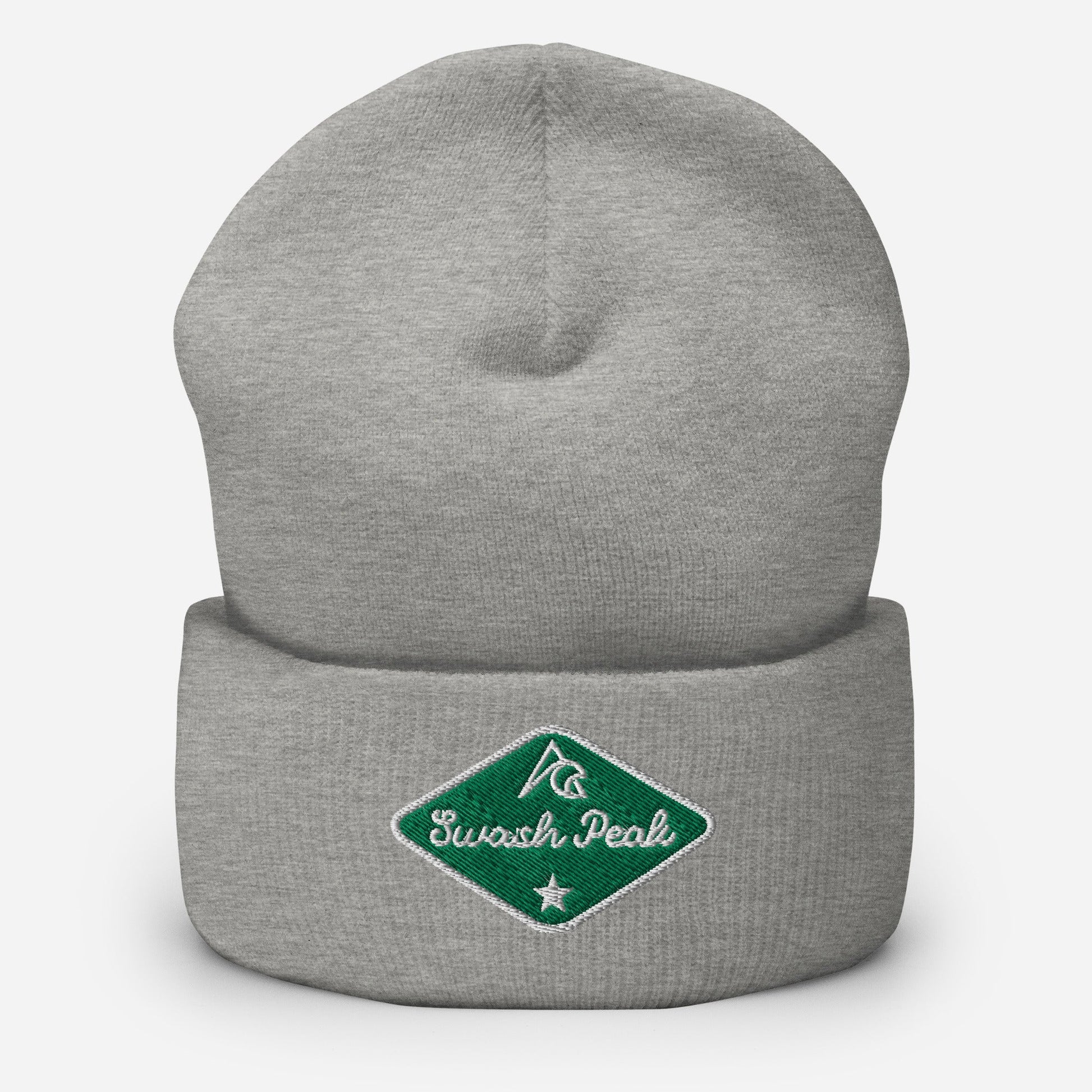 Green Back Cuffed Beanie - Swash Peak