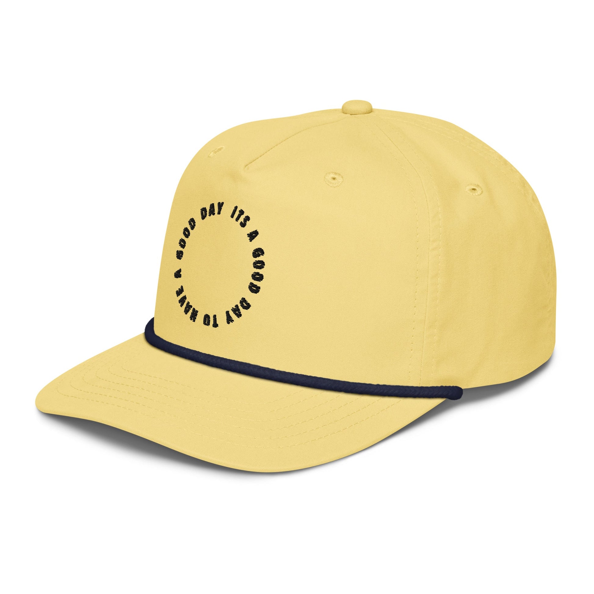 Its a Good Day Rope Hat - Yellow/Navy - Swash Peak