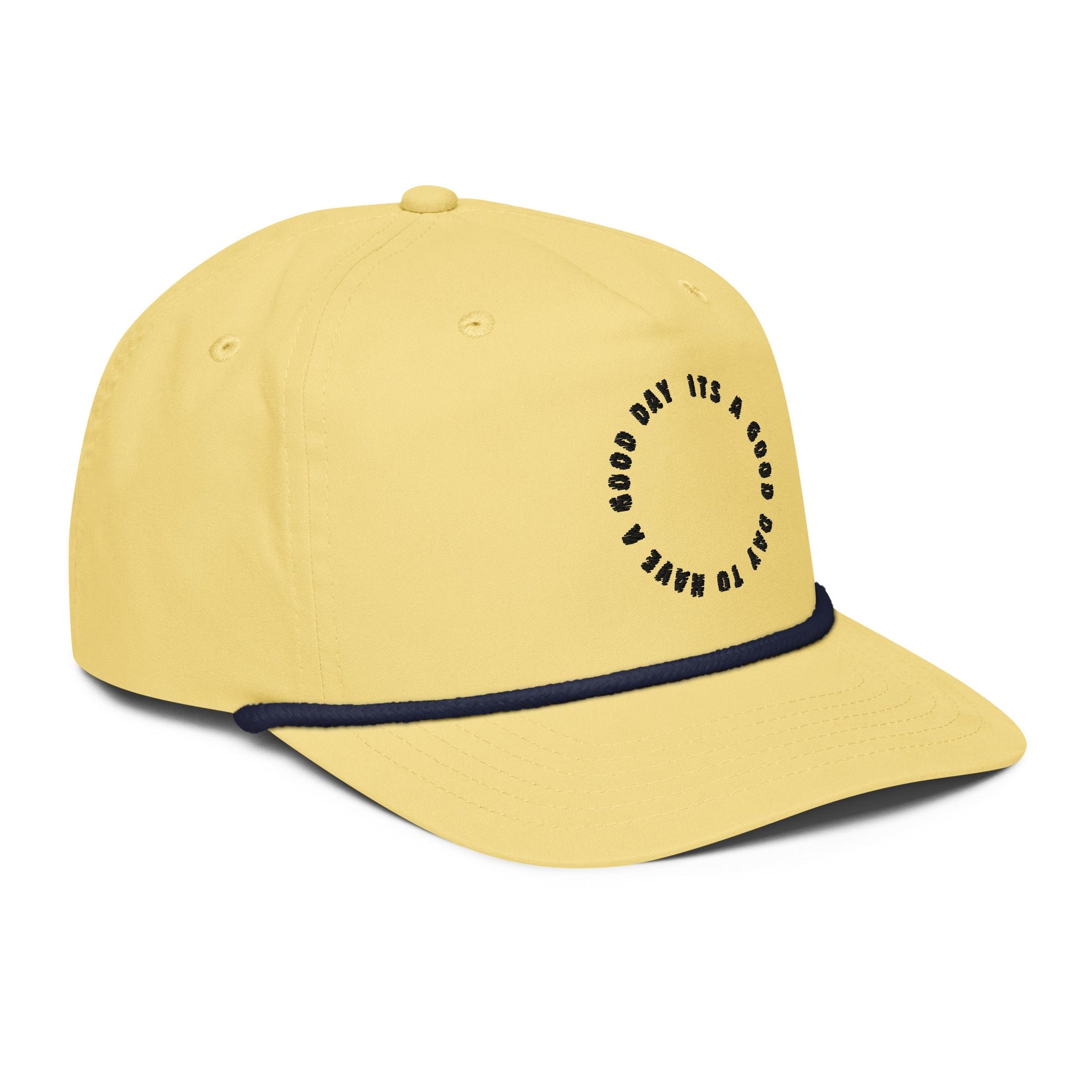 Its a Good Day Rope Hat - Yellow/Navy - Swash Peak