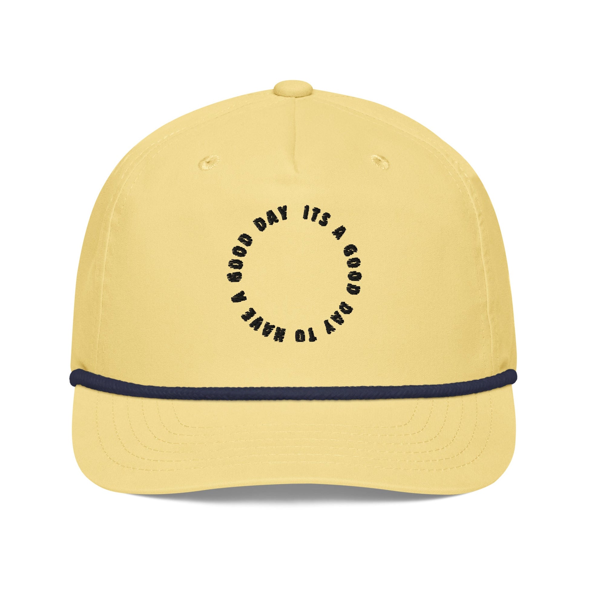 Its a Good Day Rope Hat - Yellow/Navy - Swash Peak