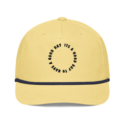 Its a Good Day Rope Hat - Yellow/Navy - Swash Peak