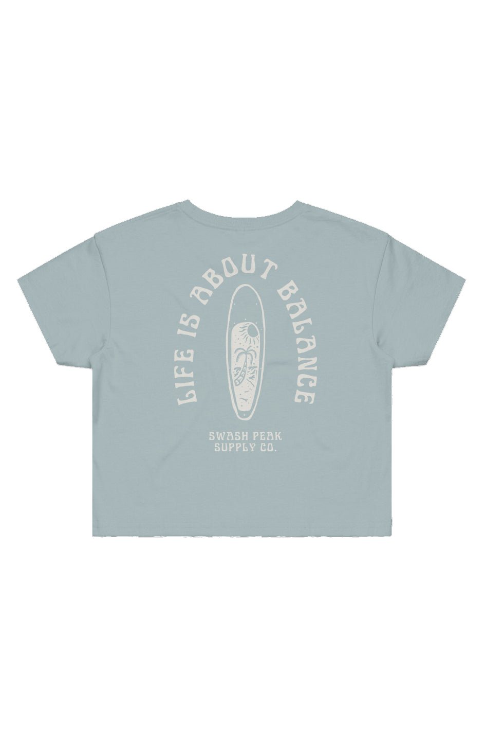 Life is About Balance Cropped Tee - Swash Peak
