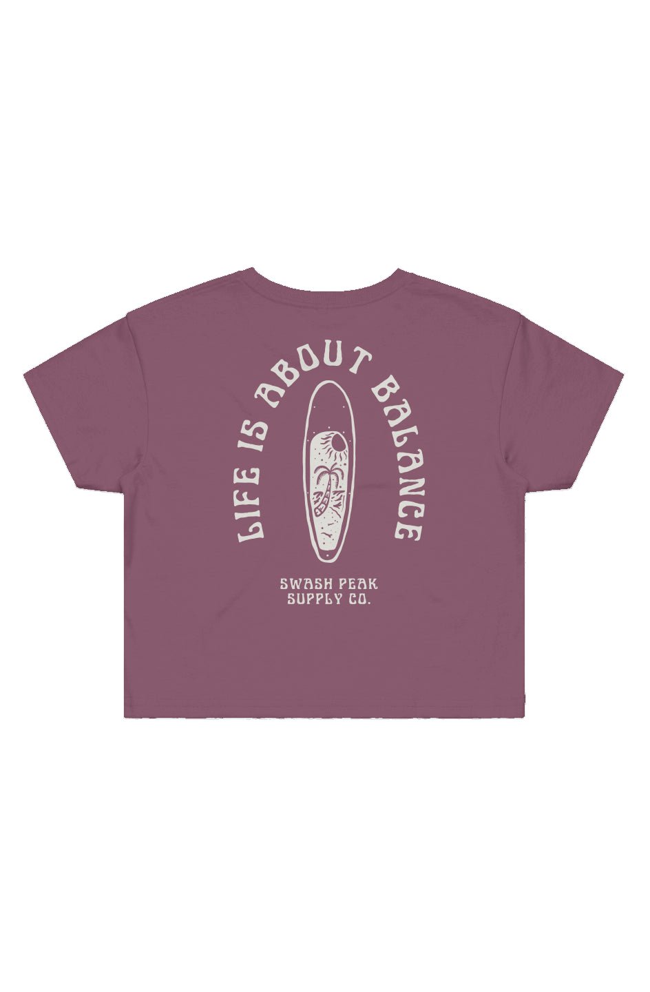 Life is About Balance Cropped Tee - Swash Peak