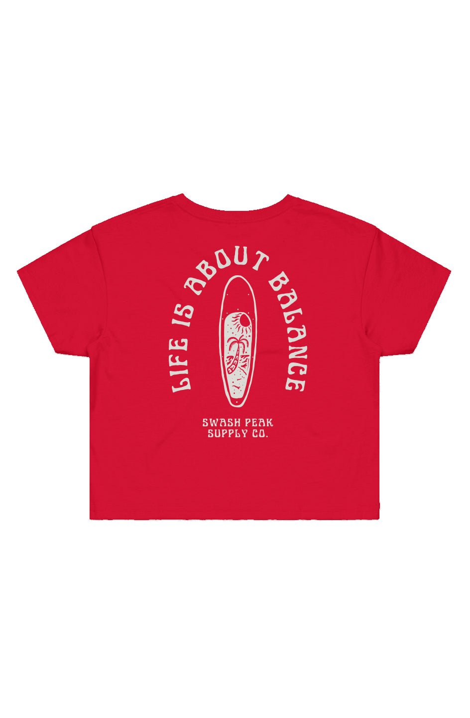 Life is About Balance Cropped Tee - Swash Peak