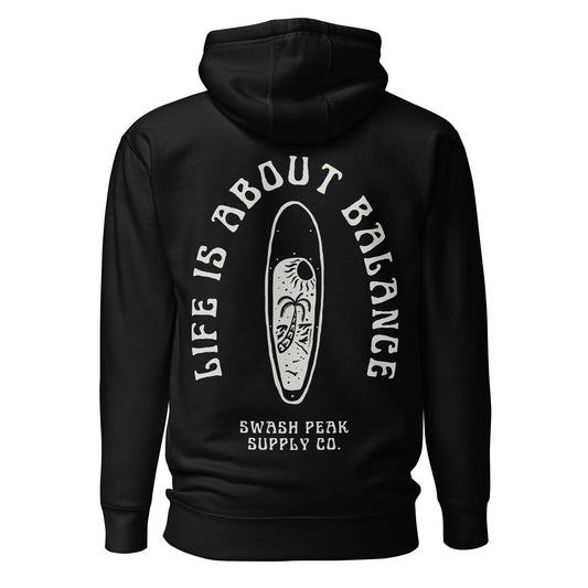 Life Is About Balance Unisex Hoodie - Swash Peak
