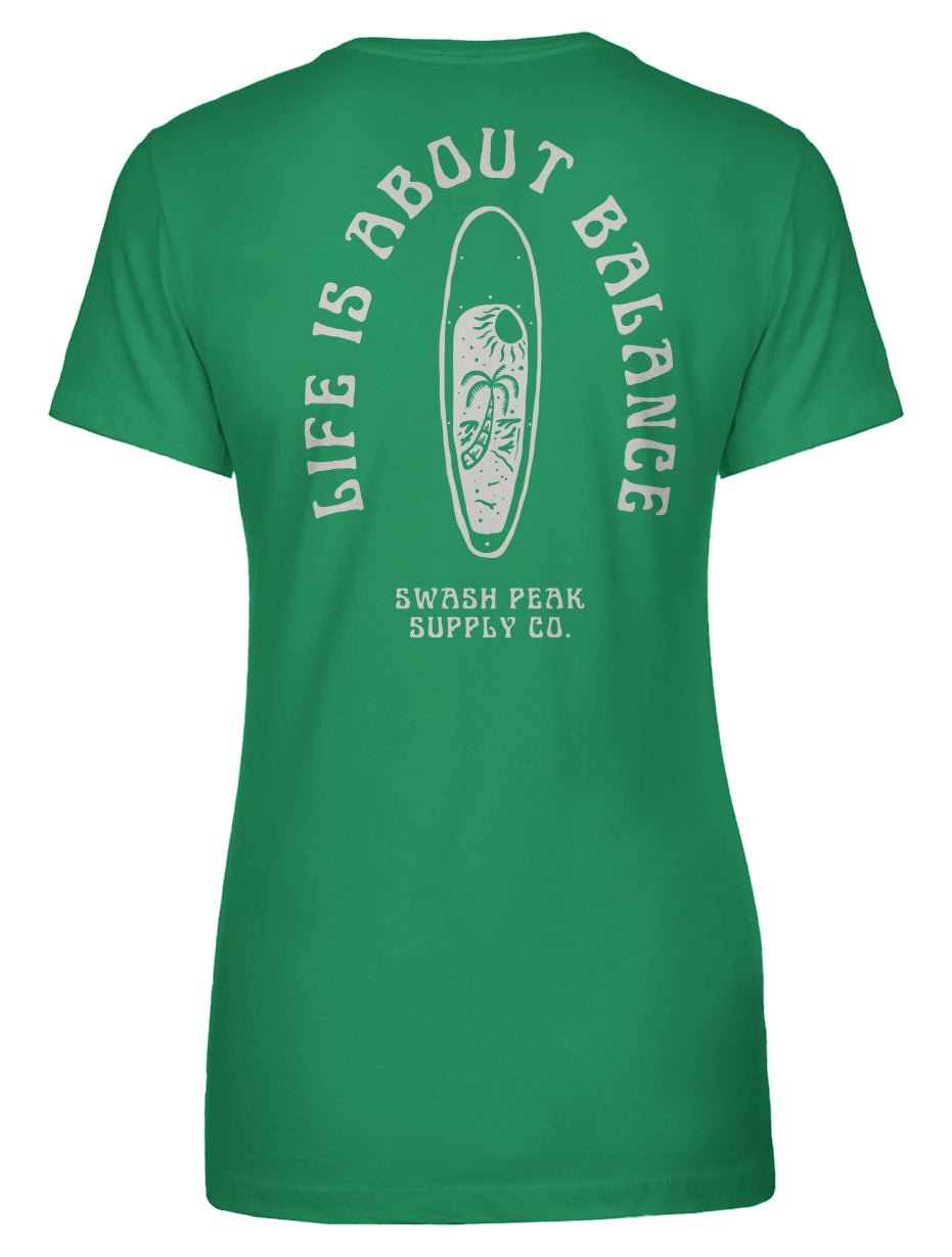 Life is About Balance Women's Tee - Swash Peak