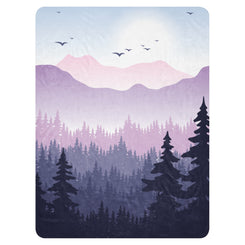 Mountain Mornings Sherpa Blanket - Swash Peak