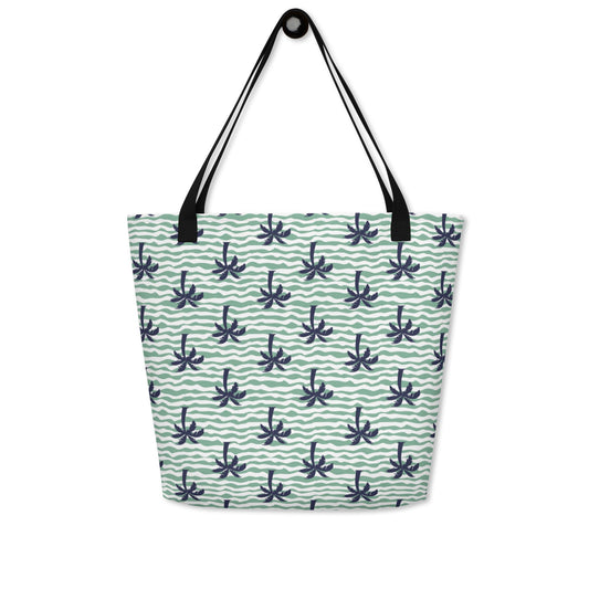 Palm Tree Large Tote Bag w/ Pocket - Swash Peak