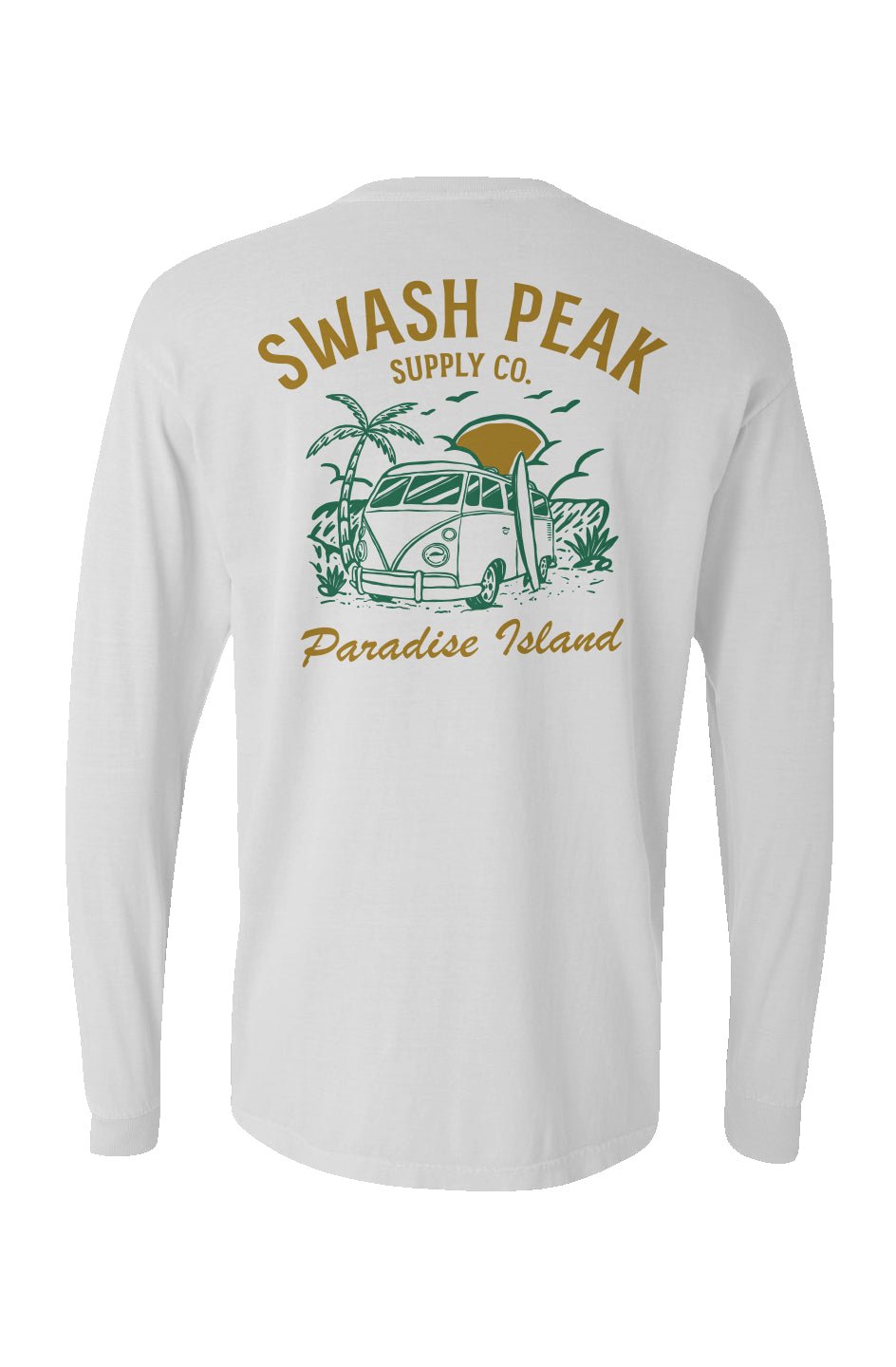 Paradise Island Long Sleeve Unisex Tee - Swash Peak