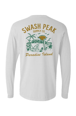 Paradise Island Long Sleeve Unisex Tee - Swash Peak