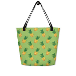 Pineapple Paradise Large Tote Bag w/ Pocket - Swash Peak