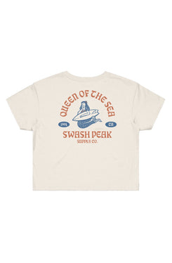 Queen of the Sea Cropped Tee - Swash Peak
