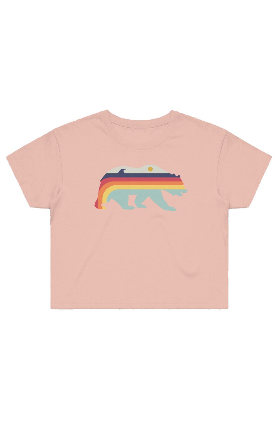 Retro Bear Cropped Tee - Swash Peak