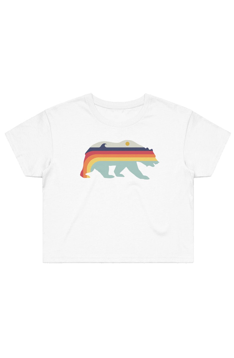 Retro Bear Cropped Tee - Swash Peak