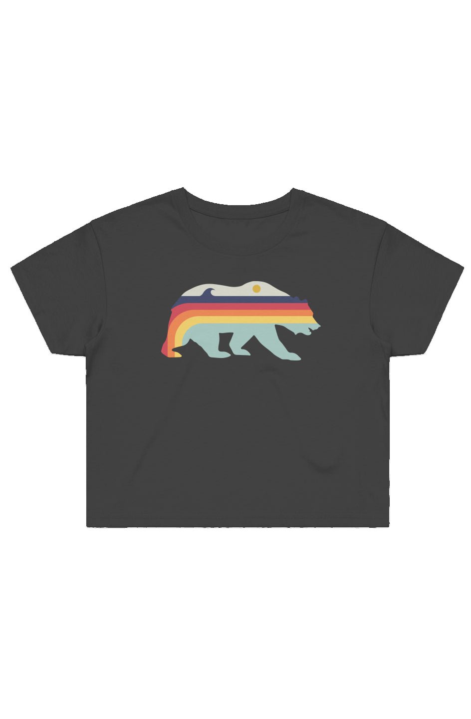 Retro Bear Cropped Tee - Swash Peak