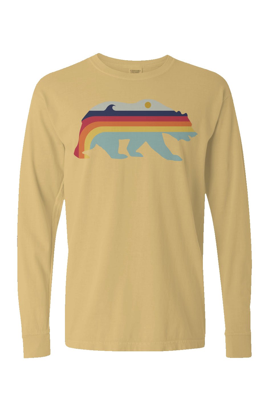 Retro Bear Long Sleeve Unisex Tee - Swash Peak