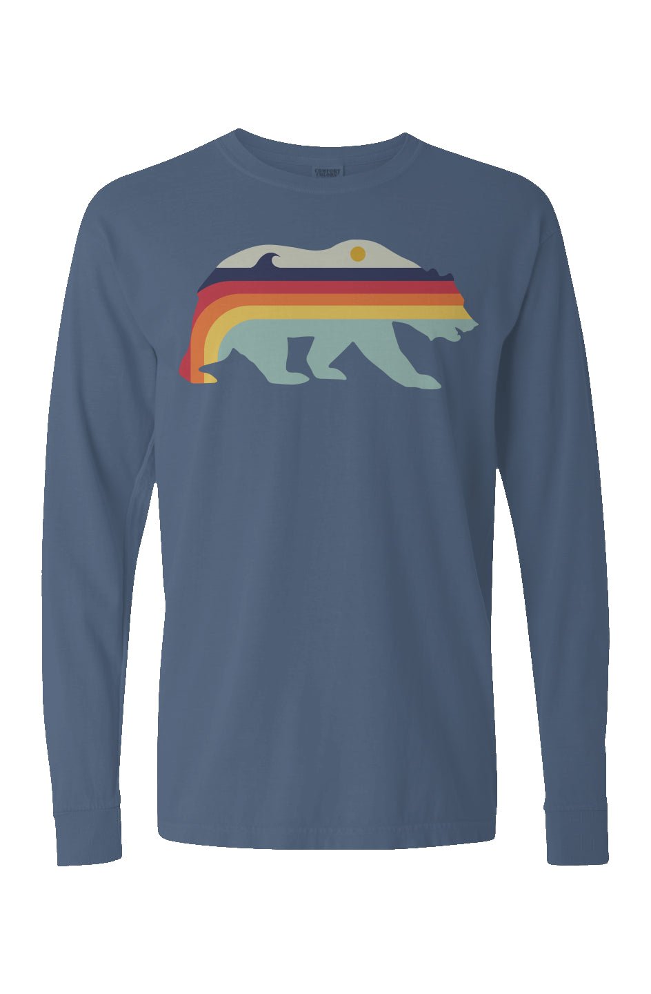 Retro Bear Long Sleeve Unisex Tee - Swash Peak