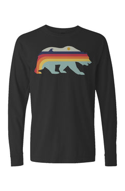 Retro Bear Long Sleeve Unisex Tee - Swash Peak