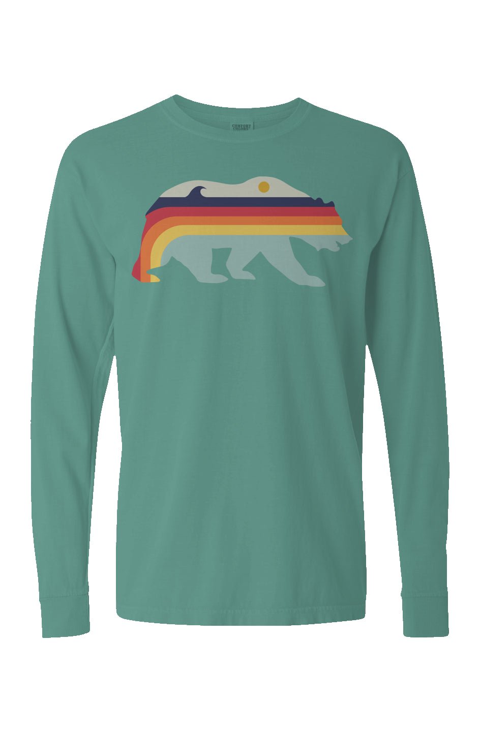 Retro Bear Long Sleeve Unisex Tee - Swash Peak