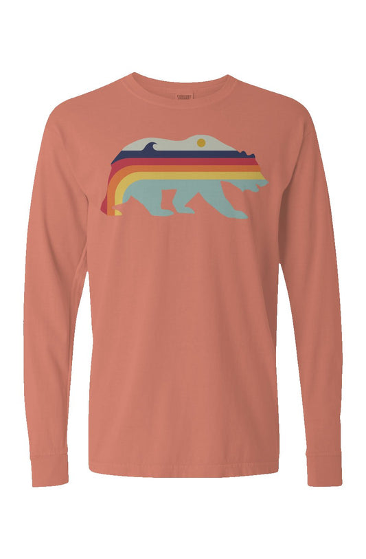 Retro Bear Long Sleeve Unisex Tee - Swash Peak