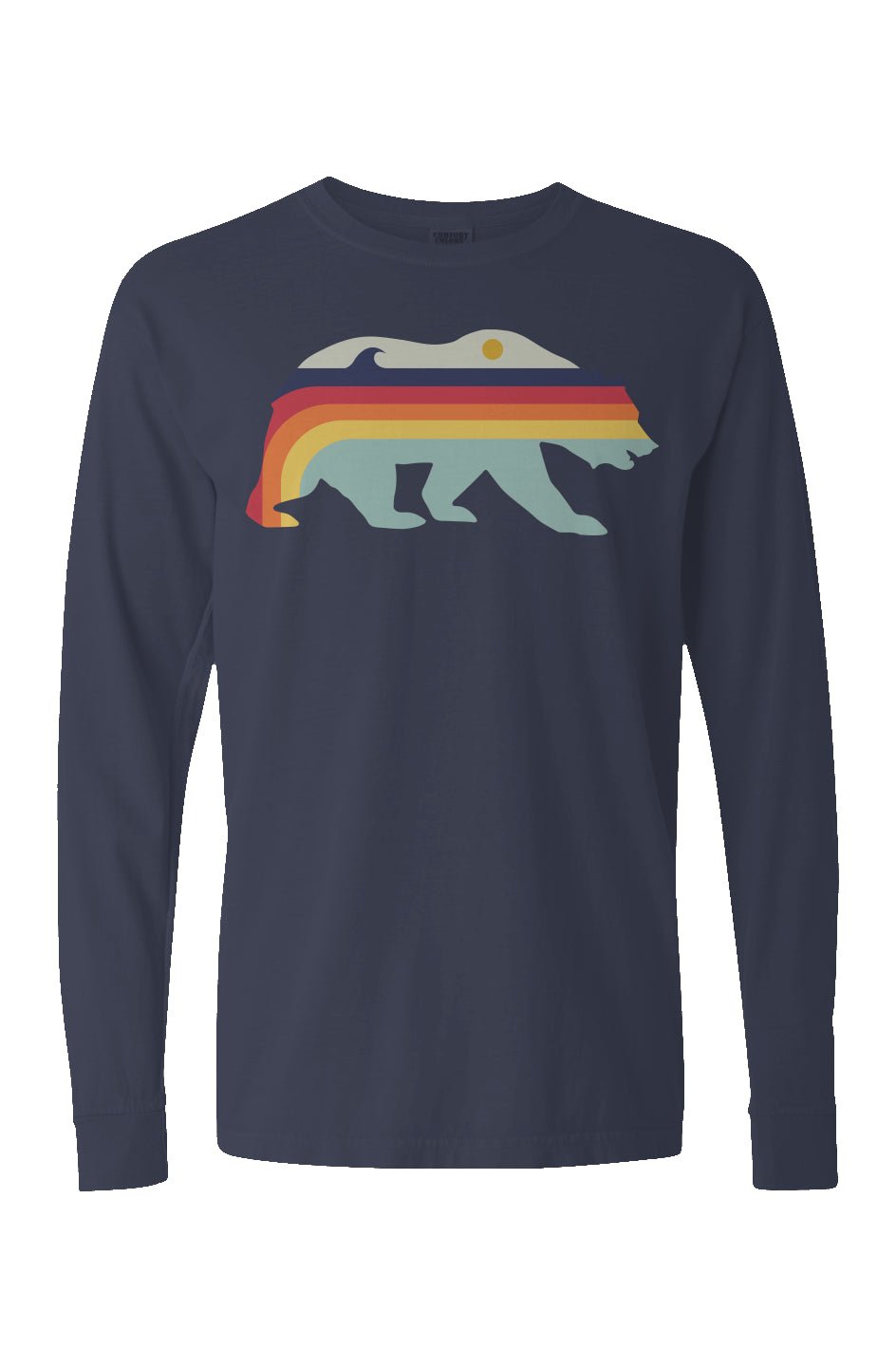 Retro Bear Long Sleeve Unisex Tee - Swash Peak