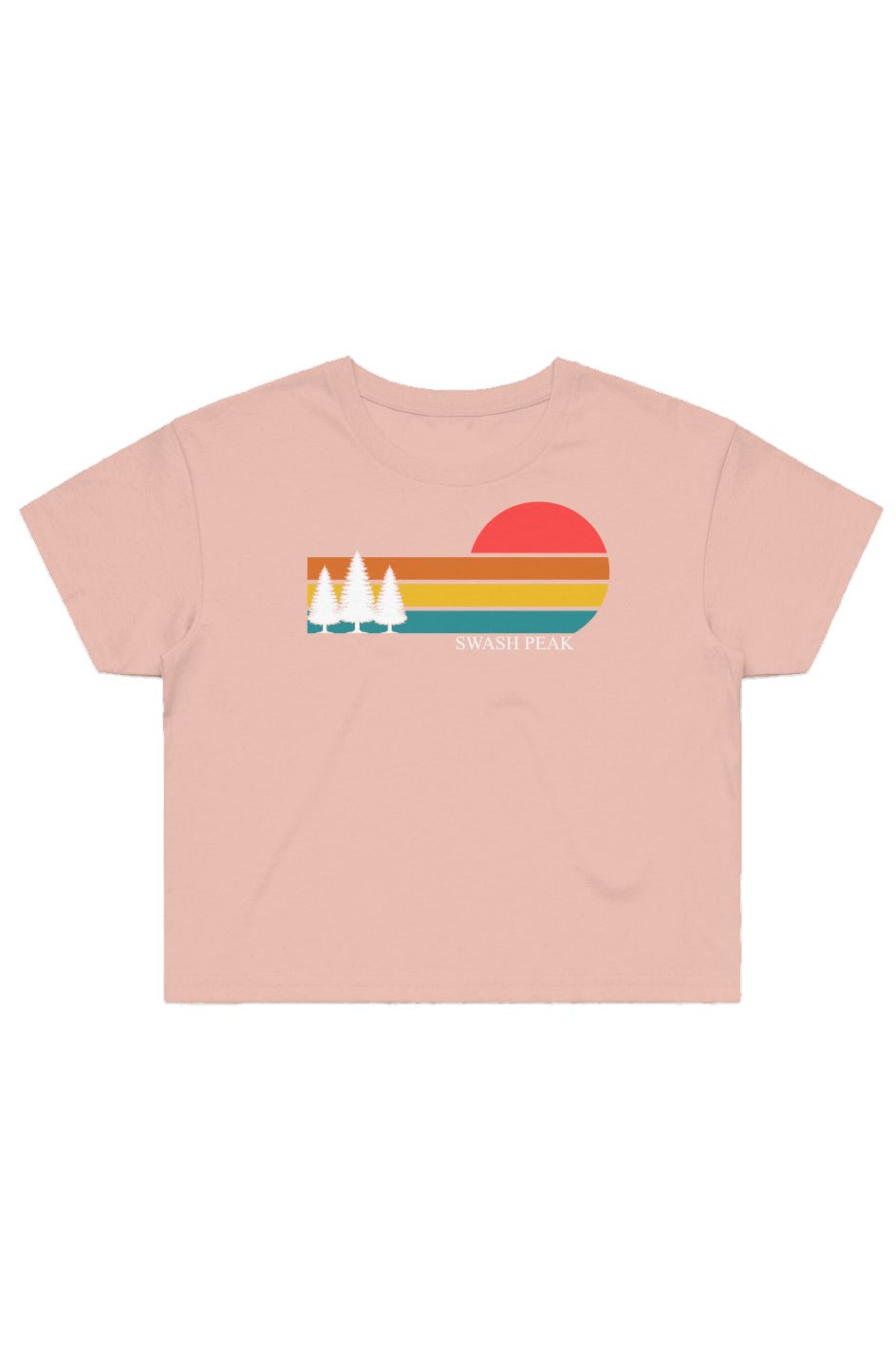 Retro Sunset Cropped Tee - Swash Peak