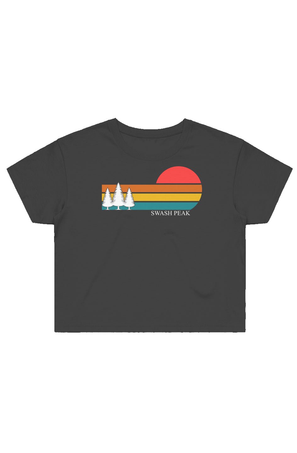 Retro Sunset Cropped Tee - Swash Peak